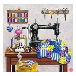 Full Diamond Painting kit - Sewing machine