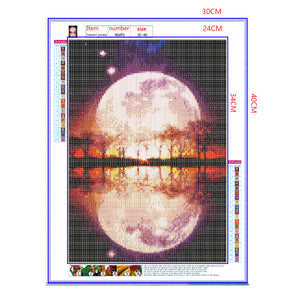Full Diamond Painting kit - Big moon