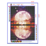 Full Diamond Painting kit - Big moon