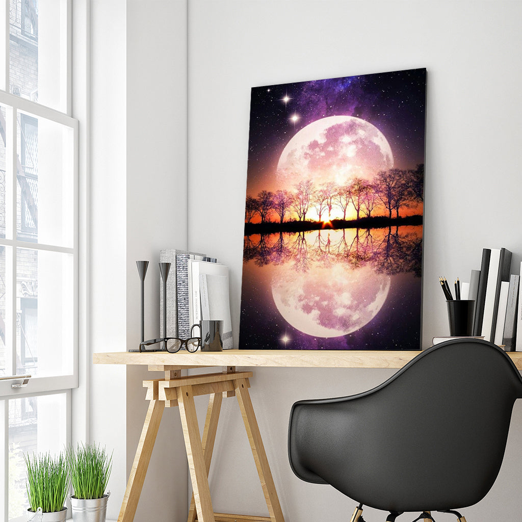 Full Diamond Painting kit - Big moon