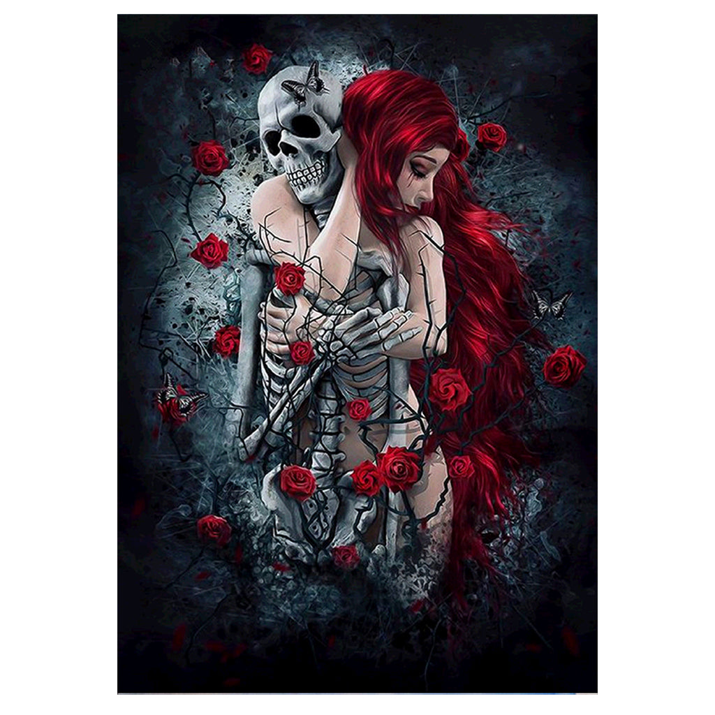 Full Diamond Painting kit - Skeleton lady (16x20inch)