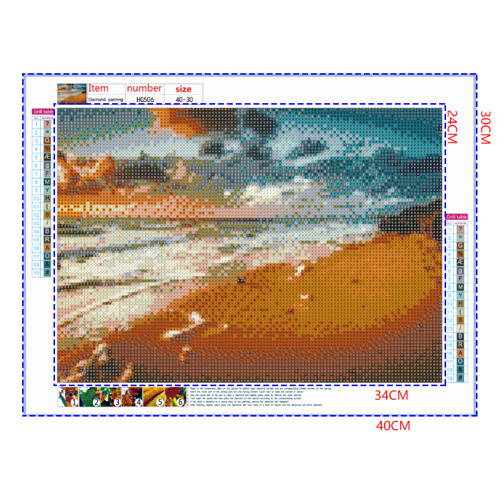 Full Diamond Painting kit - Beach