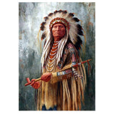 Full Diamond Painting kit - American Indian