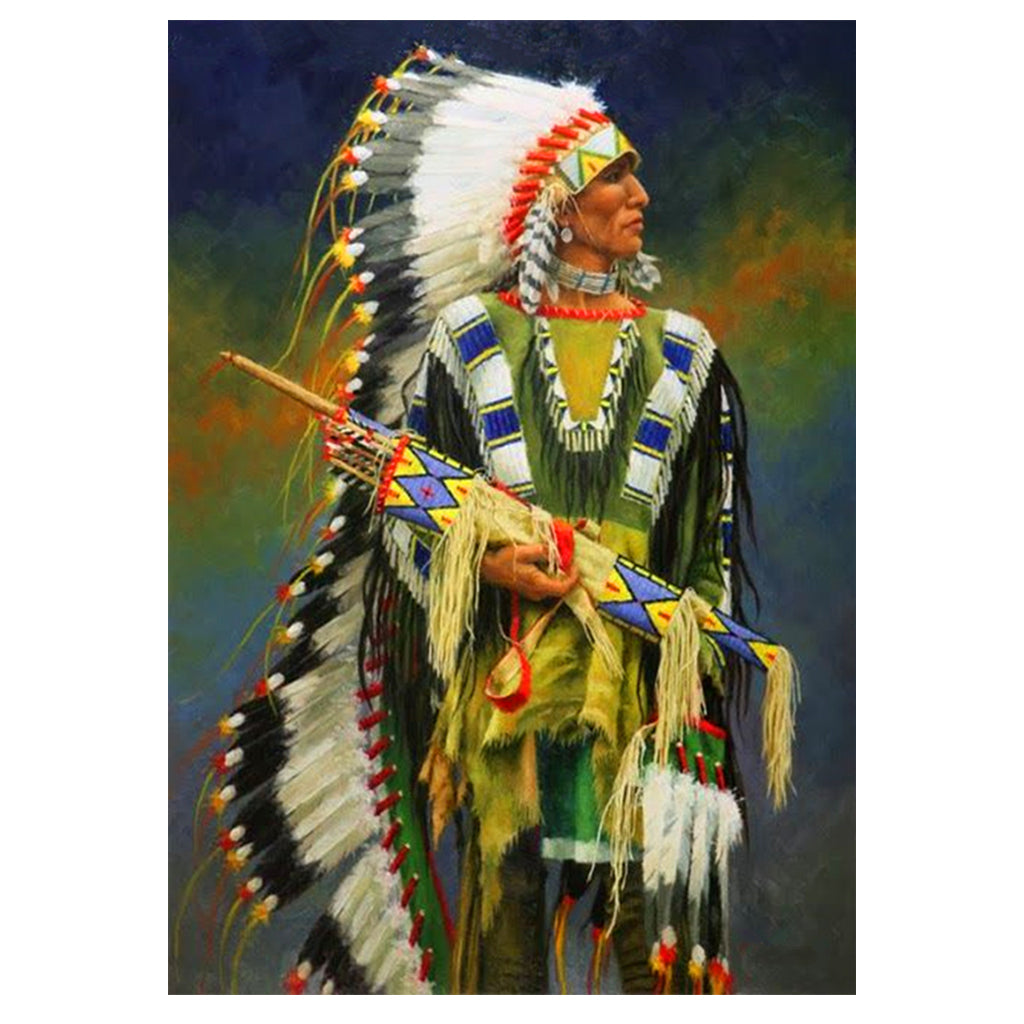 Full Diamond Painting kit - American Indian