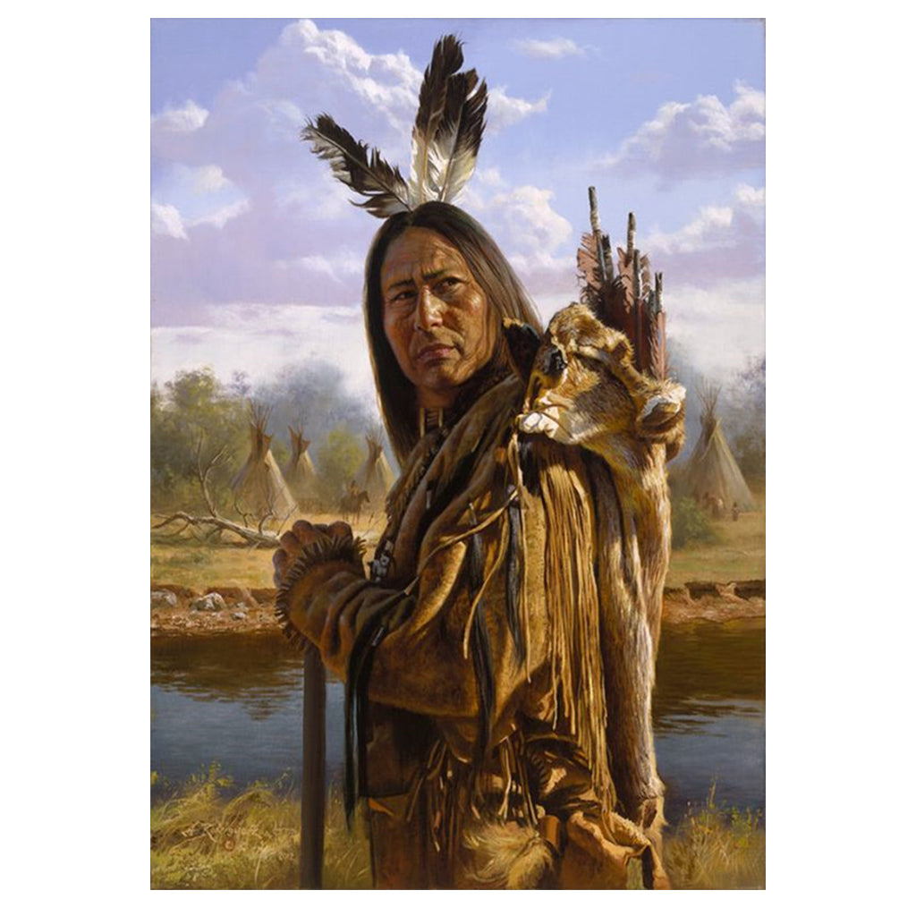 Full Diamond Painting kit - American Indian