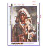 Full Diamond Painting kit - American Indian