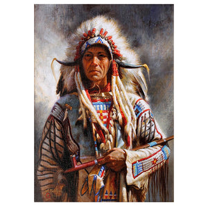 Full Diamond Painting kit - American Indian