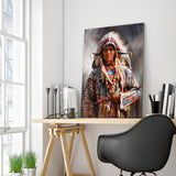 Full Diamond Painting kit - American Indian