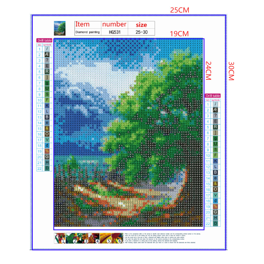 Full Diamond Painting kit - Beautiful environment in the summer