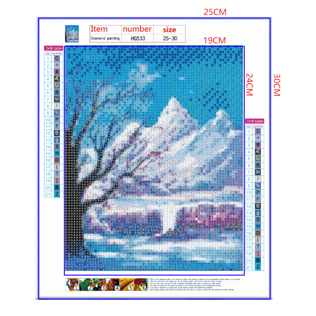 Full Diamond Painting kit - Beautiful environment in winter