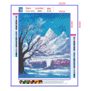 Full Diamond Painting kit - Beautiful environment in winter
