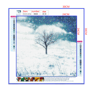Full Diamond Painting kit - Tree in winter