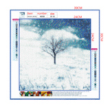 Full Diamond Painting kit - Tree in winter