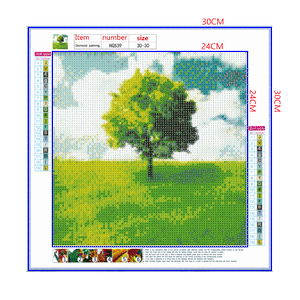 Full Diamond Painting kit - Green tree