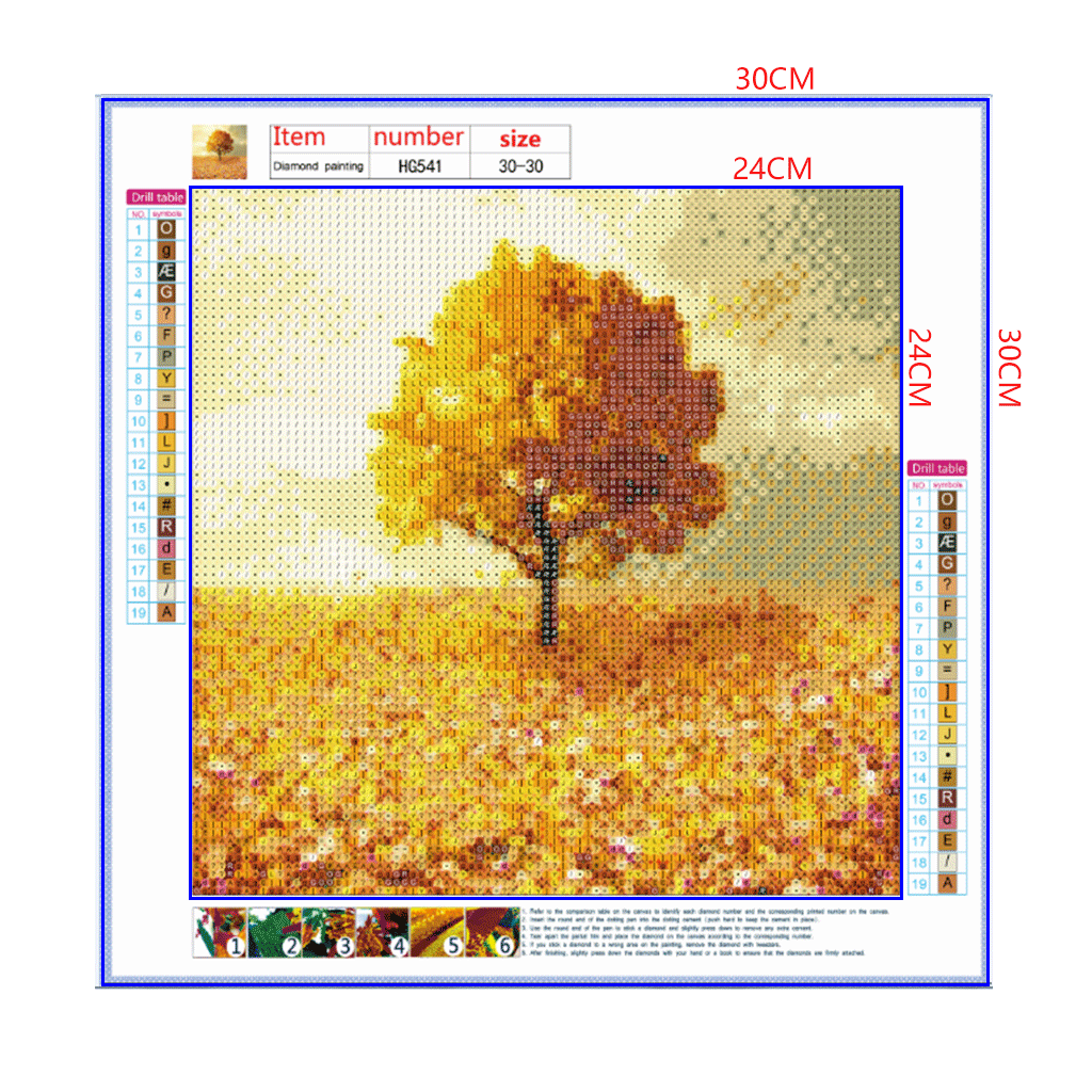 Full Diamond Painting kit - Tree in deciduous