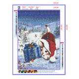 Full Diamond Painting kit - Merry Christmas Cat