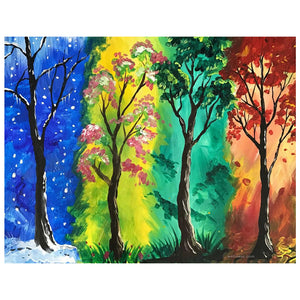 Full Diamond Painting kit - Four Seasons Tree