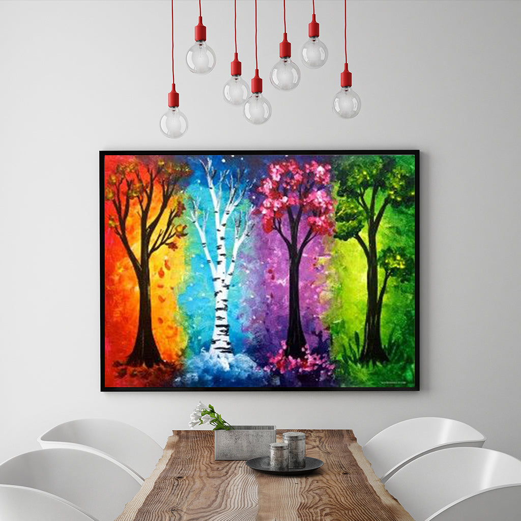 Full Diamond Painting kit - Four Seasons Tree