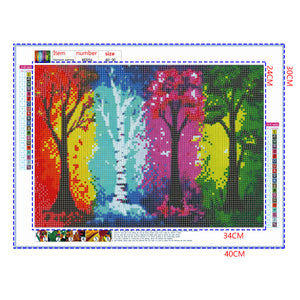 Full Diamond Painting kit - Four Seasons Tree