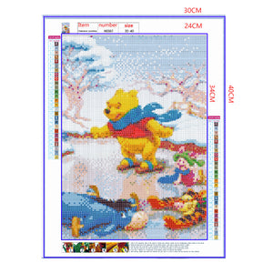 Full Diamond Painting kit - Pooh Bear