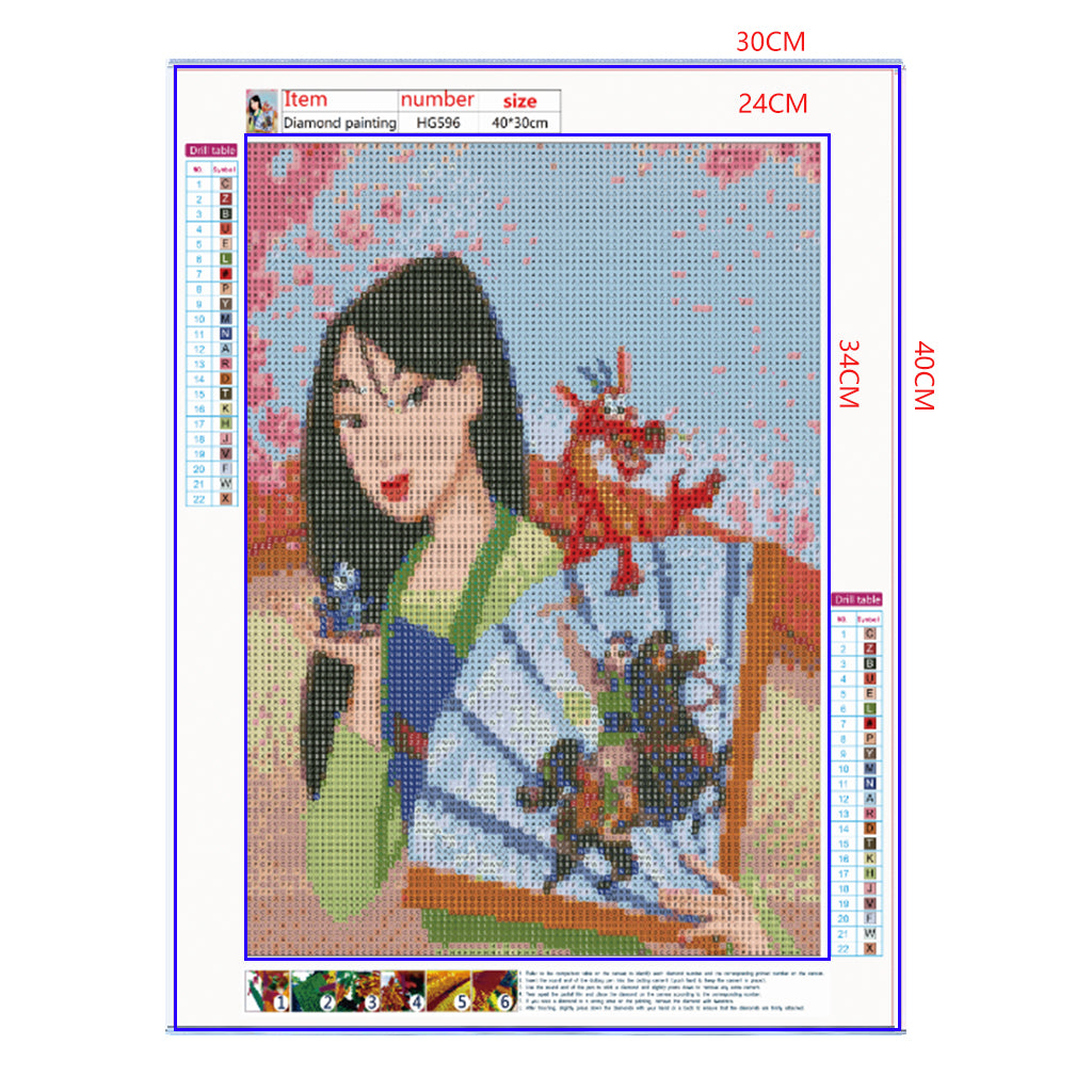 Full Diamond Painting kit - Mulan