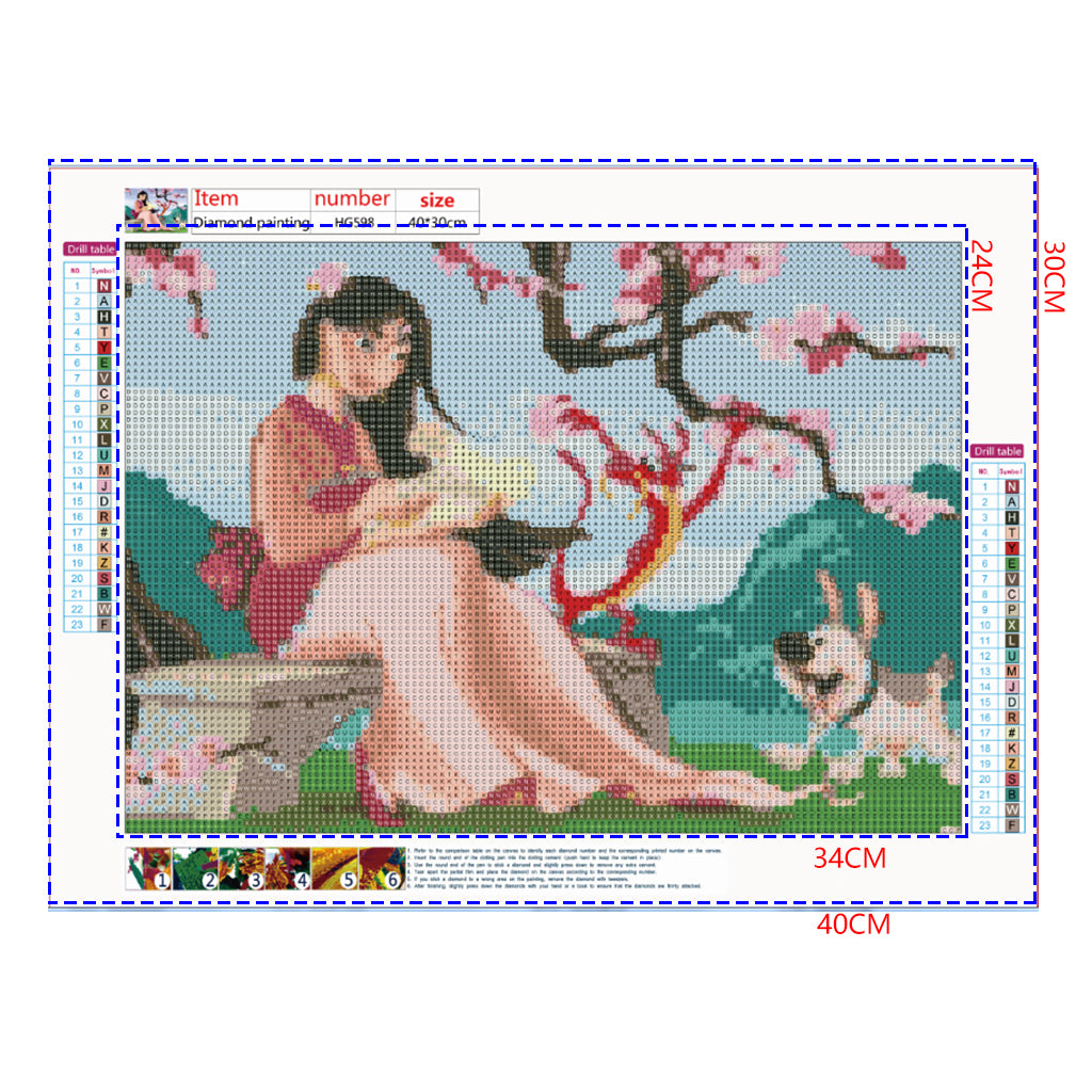 Full Diamond Painting kit - Mulan