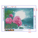 Full Diamond Painting kit - Blooming peony