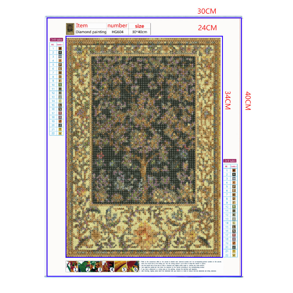 Full Diamond Painting kit - Abstract tree