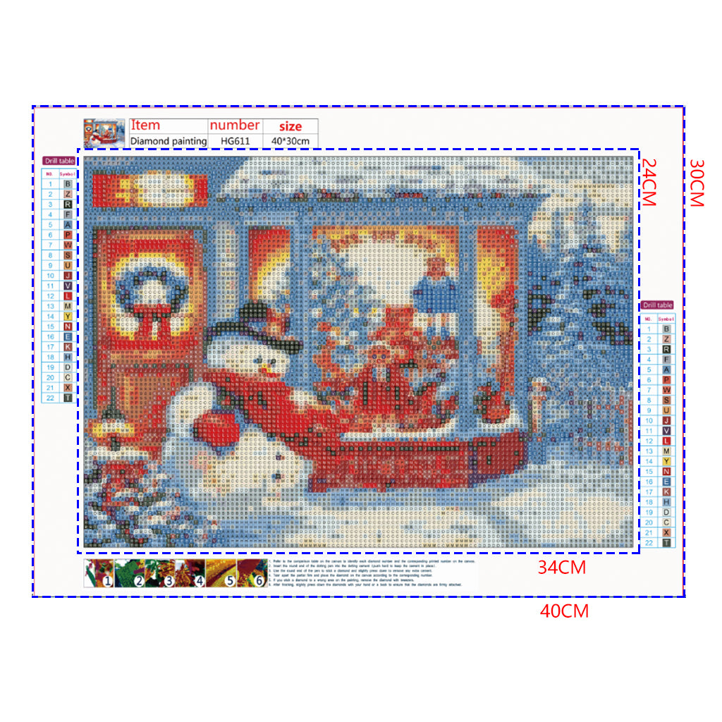 Full Diamond Painting kit - Christmas decoration