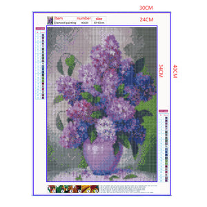 Full Diamond Painting kit - Purple lilac