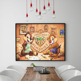 Full Diamond Painting kit - Squirrels' home