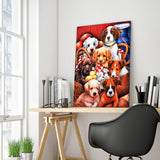 Full Diamond Painting kit - Cute dogs