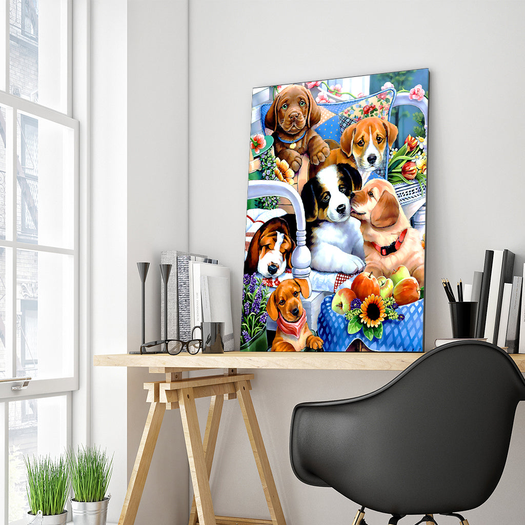 Full Diamond Painting kit - Cute dogs