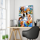 Full Diamond Painting kit - Cute dogs