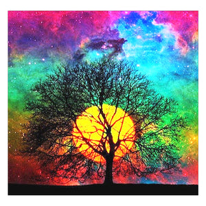 Full Diamond Painting kit - Moon tree