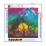 Full Diamond Painting kit - Moon tree