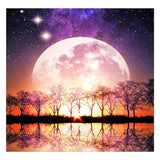 Full Diamond Painting kit - Moon on the lake