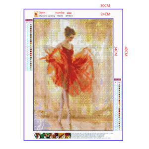 Full Diamond Painting kit - Beautiful ballerina