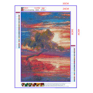 Full Diamond Painting kit - Beautiful sunset on the sea