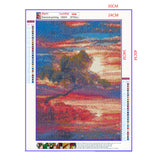 Full Diamond Painting kit - Beautiful sunset on the sea