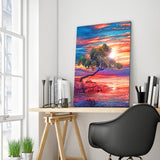 Full Diamond Painting kit - Beautiful sunset on the sea
