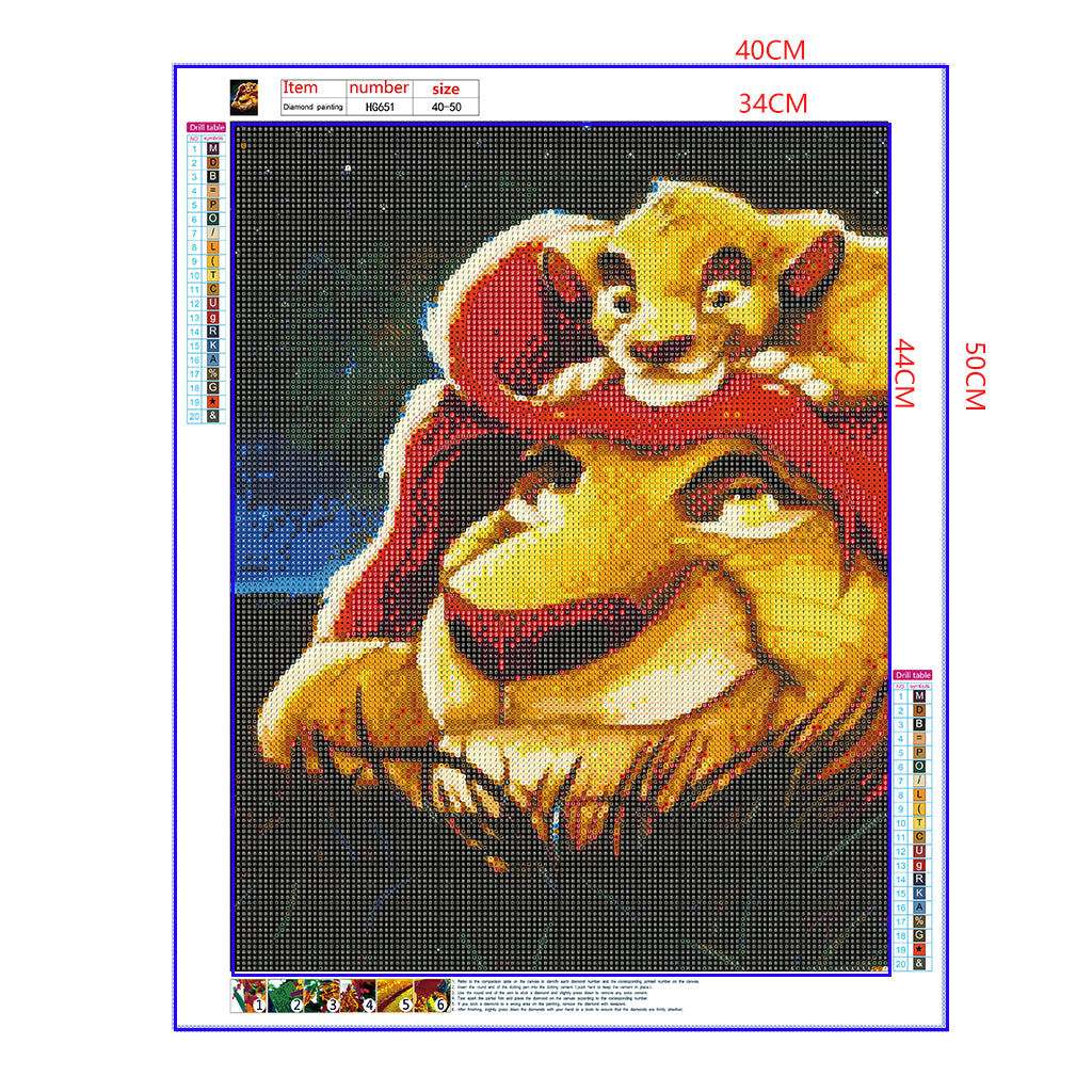 Full Diamond Painting kit - The lion king (16x20inch)