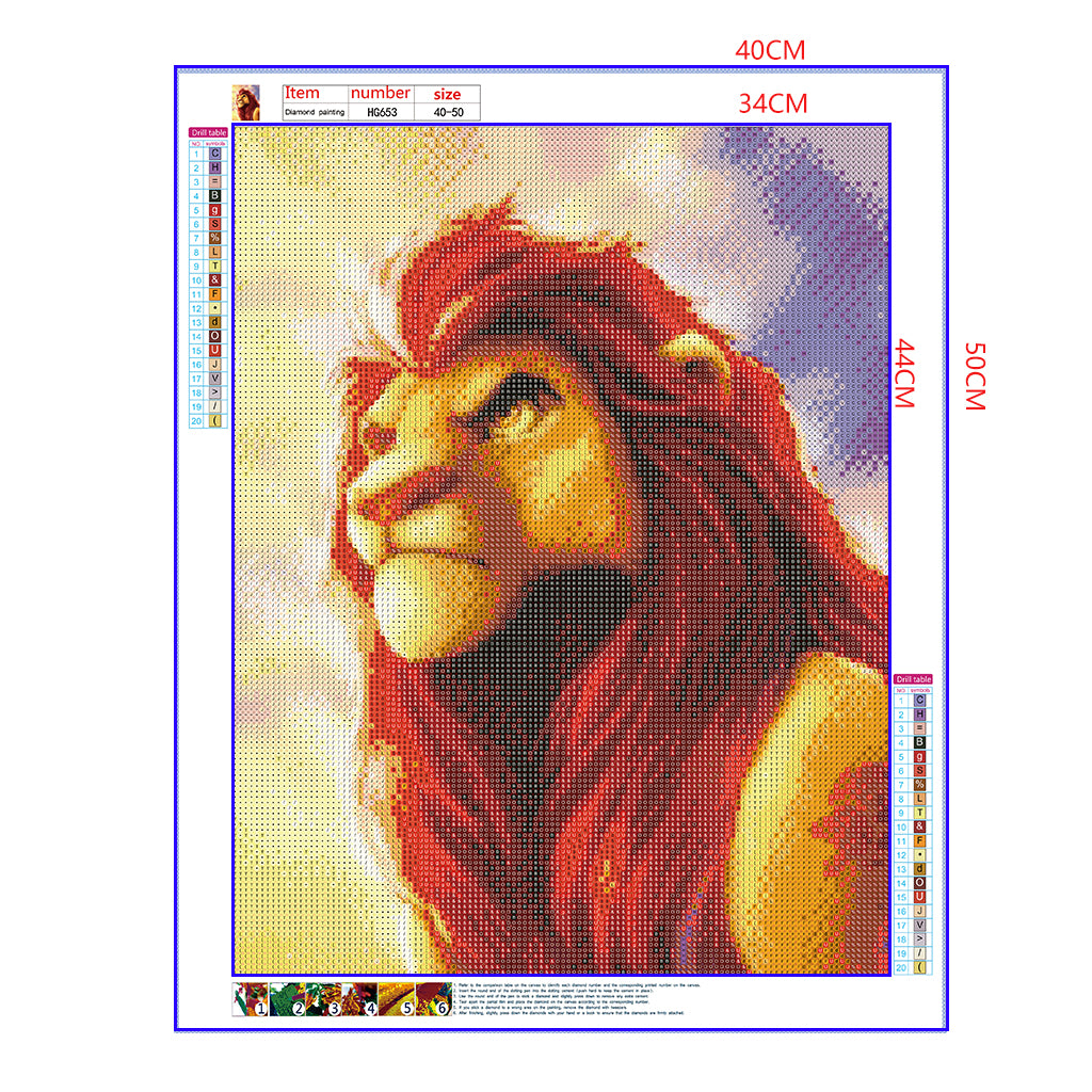Full Diamond Painting kit - The lion king (16x20inch)