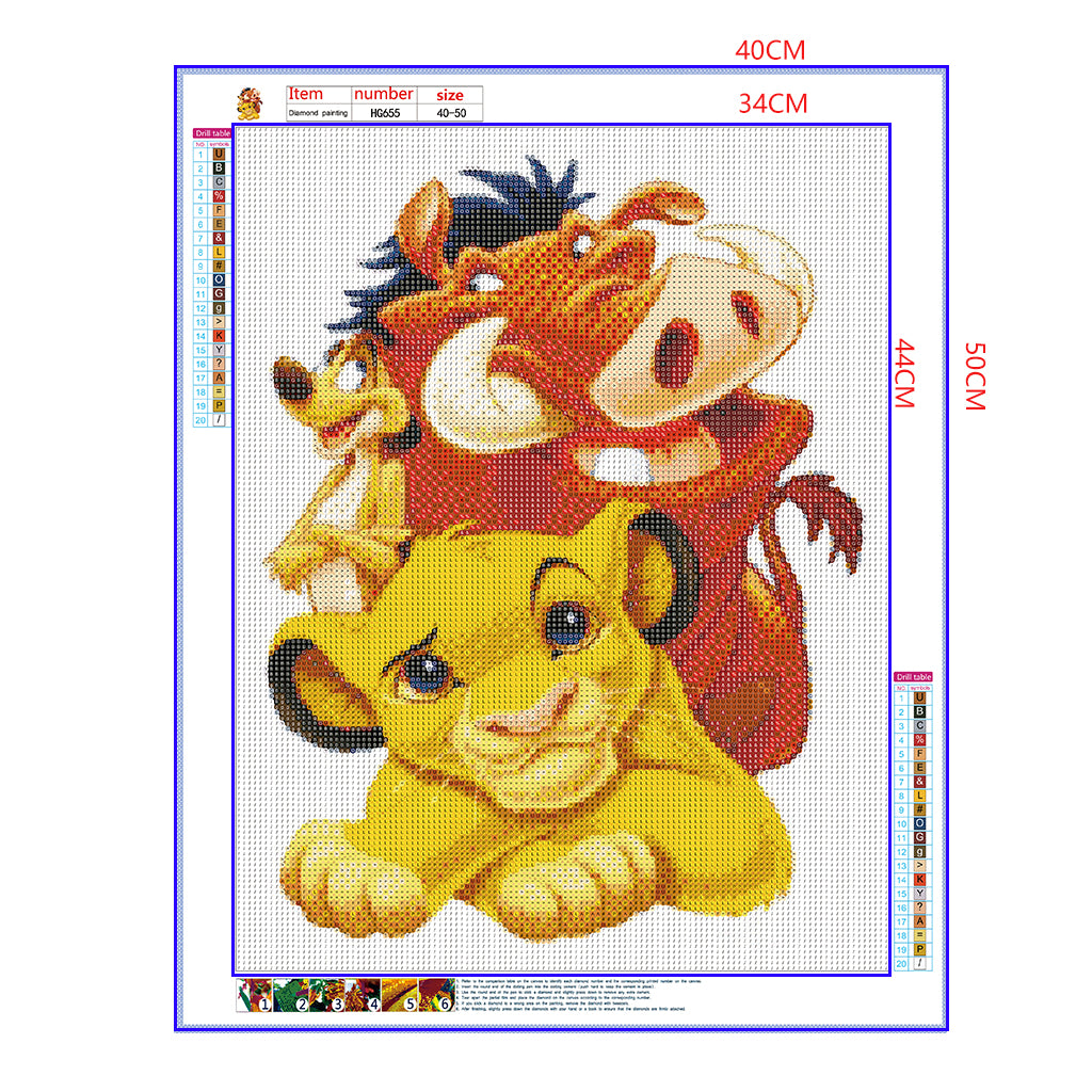 Full Diamond Painting kit - The lion king (16x20inch)