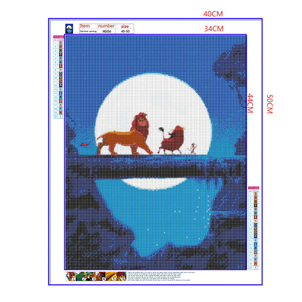 Full Diamond Painting kit - The lion king (16x20inch)