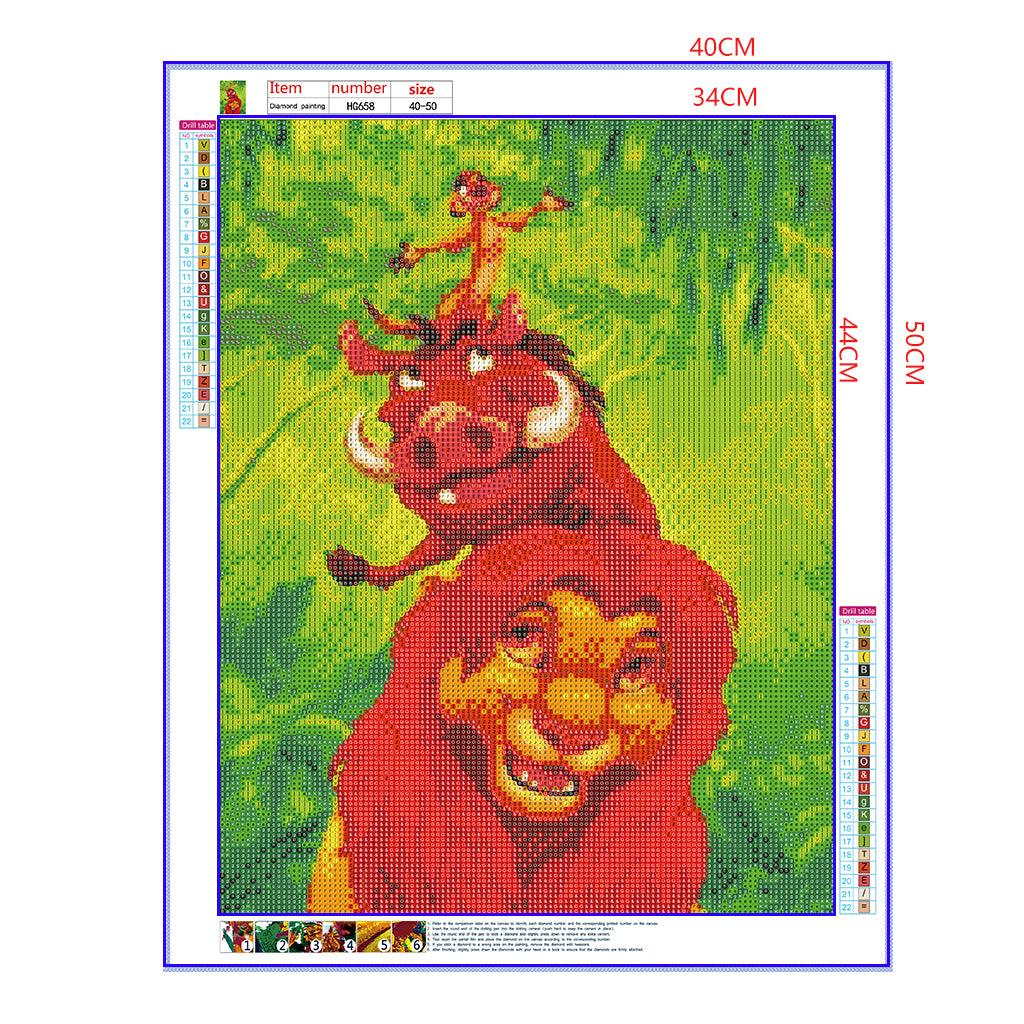 Full Diamond Painting kit - The lion king (16x20inch)