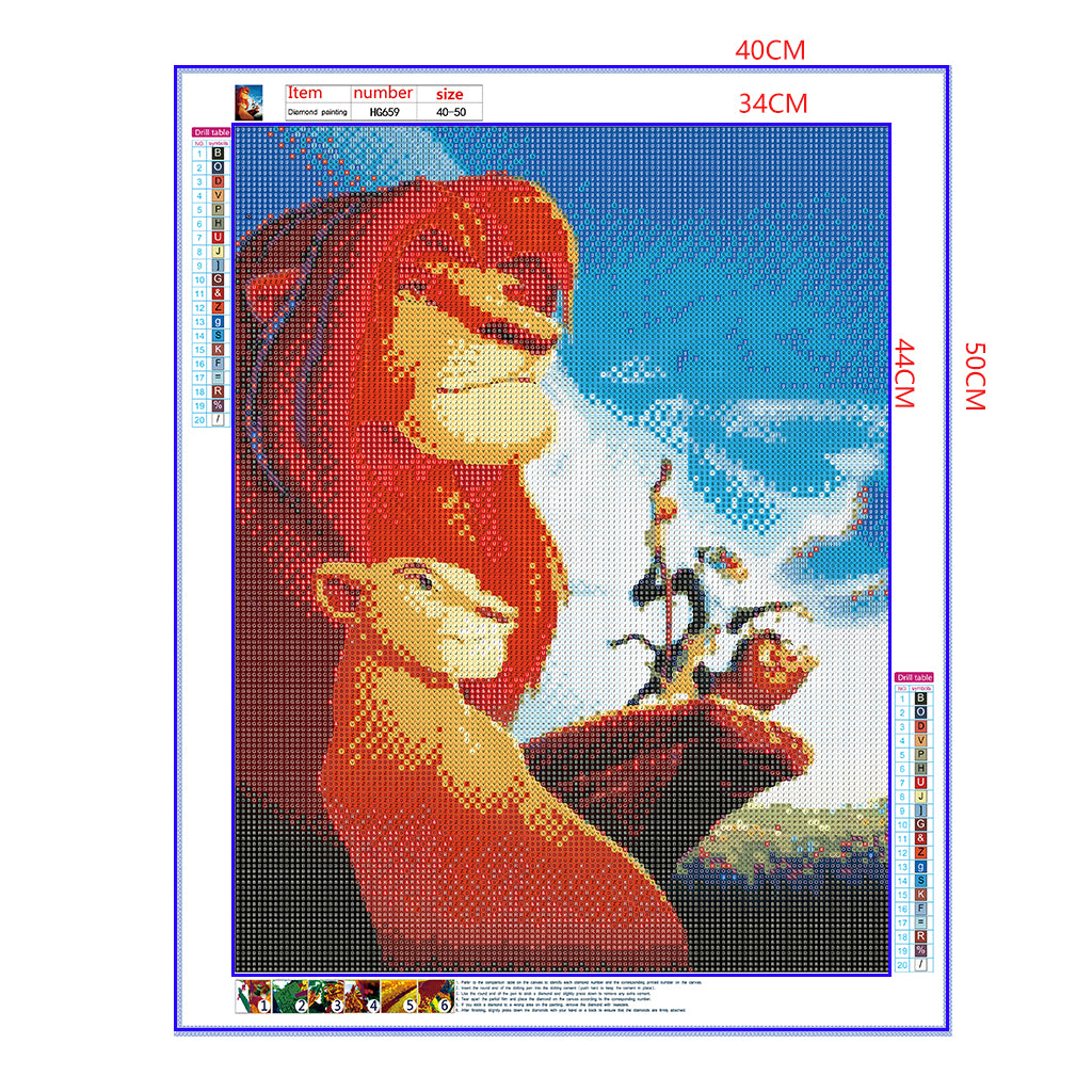 Full Diamond Painting kit - The lion king (16x20inch)