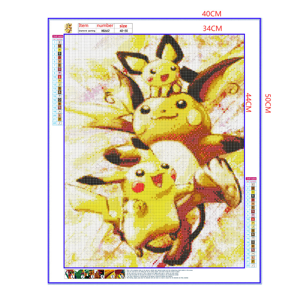 Full Diamond Painting kit - Pikachu (16x20inch)
