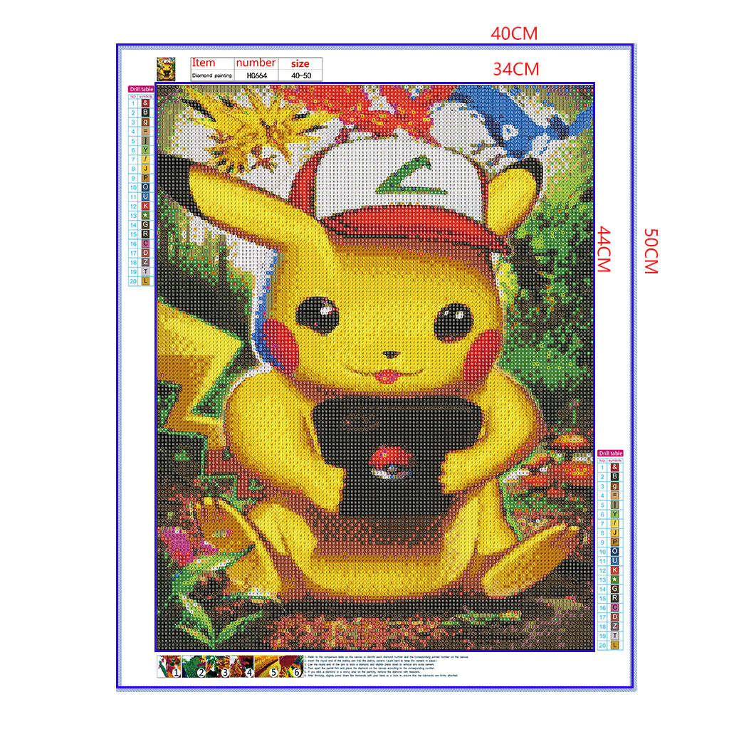 Full Diamond Painting kit - Pikachu (16x20inch)