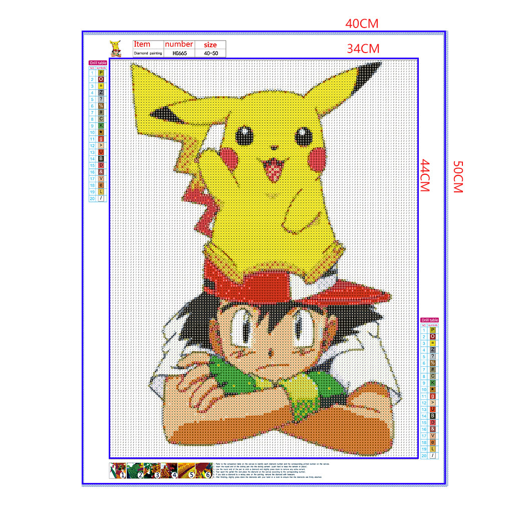 Full Diamond Painting kit - Pikachu (16x20inch)
